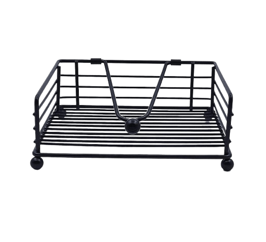 IRON NAPKIN HOLDER (BLACK)